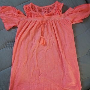 Justice cold shoulder top